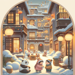 Die Igelbande und das Lichterhaus Die Lichterkette der Freunde – Illustration