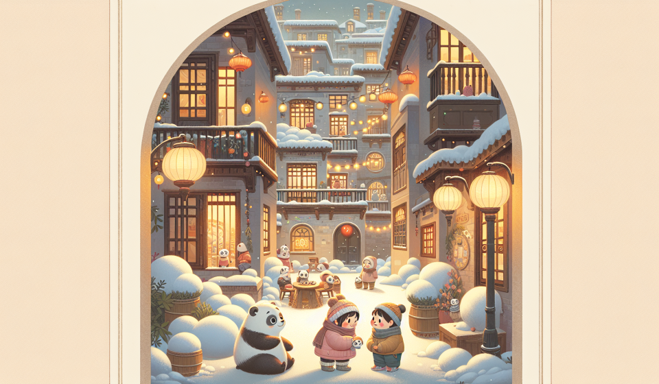 Die Lichterkette der Freunde – Illustration