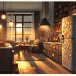 Die Liste am Kühlschrank – Illustration