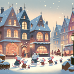 Die Mäuse und der Lebkuchenmond – Illustration