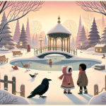 Die Silberfeder des Winterschimmers – Illustration