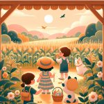 Die Spur im Kornfeld – Illustration