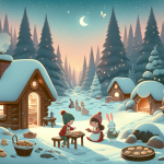 Die Glocke der Mitternachtsfee Die Sternenbäckerei der Winterfee – Illustration