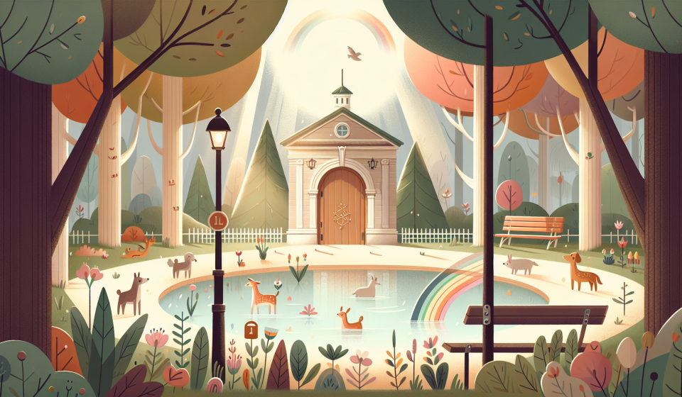 Die Tür im Regenbogen – Illustration