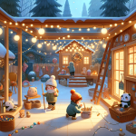 Die Wichtelwerkstatt der Nachbarn – Illustration