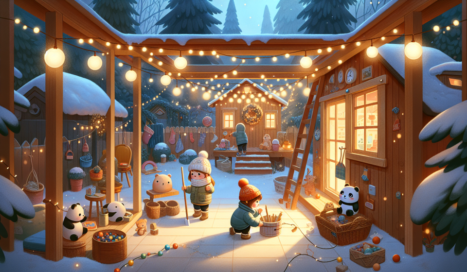 Die Wichtelwerkstatt der Nachbarn – Illustration