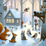 Die Winterpost der Tiere – Illustration