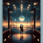 Fahrstuhl bis zum Mond – Illustration