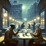 Heiße Schokolade für zwei – Illustration