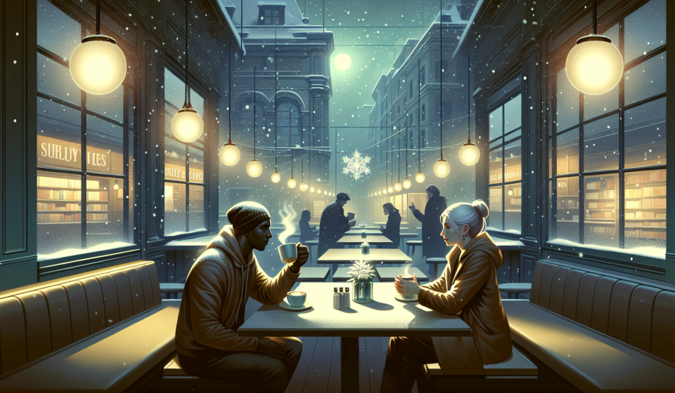 Heiße Schokolade für zwei – Illustration