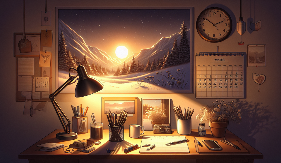 Notizen im Rand des Kalenders – Illustration