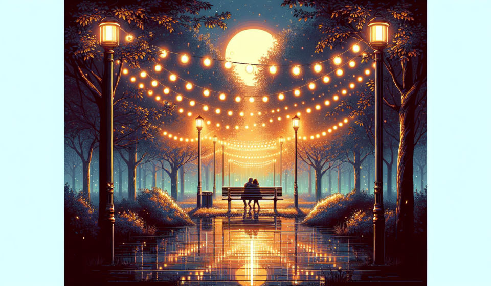 Parkbank nach dem Pitch – Illustration