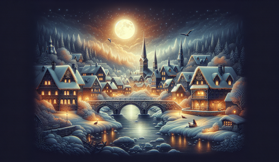 Schnee über Elyndar – Illustration