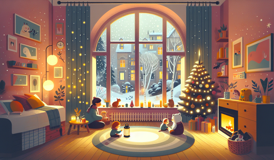 Wenn die Schneeflocken flüstern – Illustration