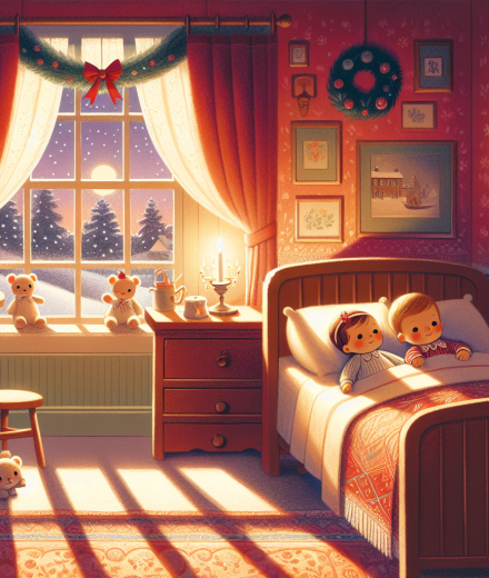 Das rote Licht hinter dem Vorhang – Illustration