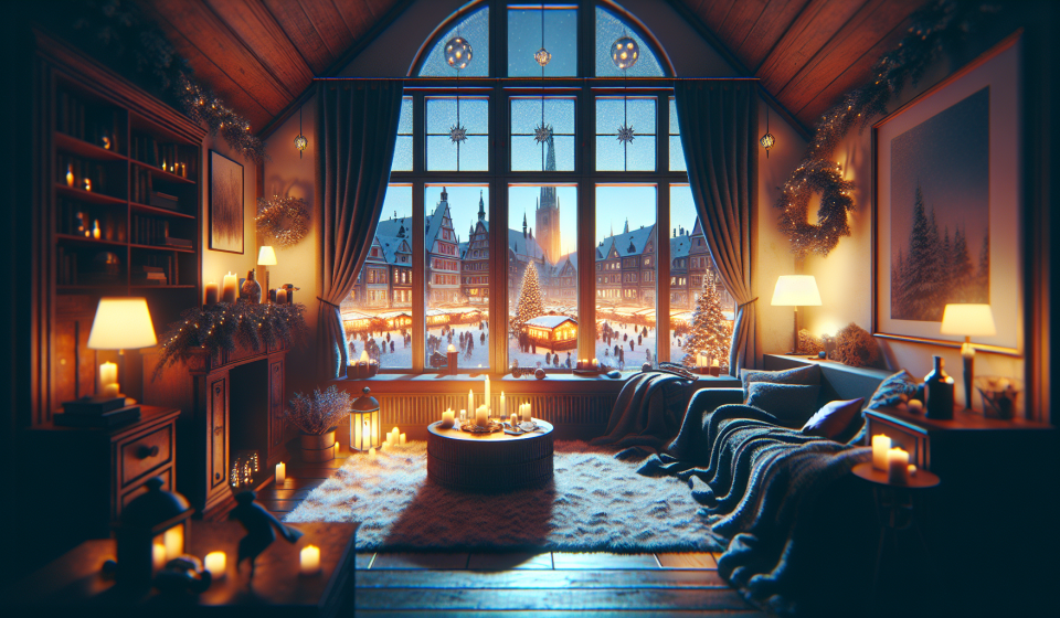 Das Zimmer über dem Weihnachtsmarkt – Illustration