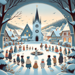 Der letzte Platz im Krippenspiel – Illustration