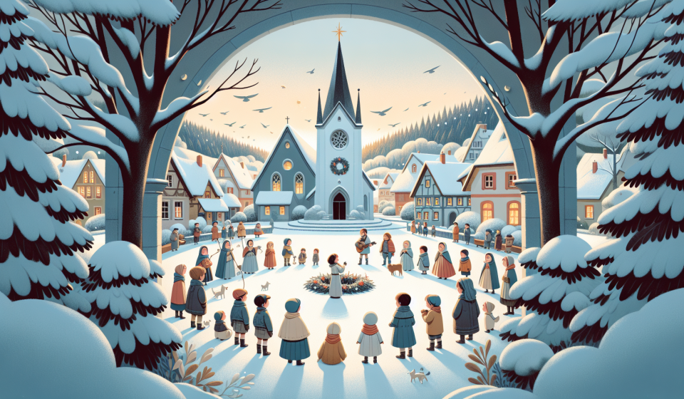 Der letzte Platz im Krippenspiel – Illustration