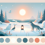 Der Polarwolf und die letzte Laterne – Illustration