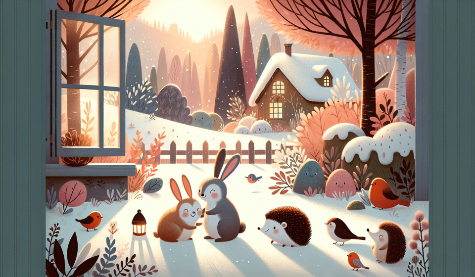 Der Schneehase und die verschwundene Karotte – Illustration