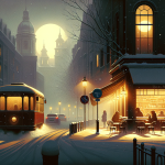 Der Schneetag, an dem sie nicht ins Büro ging – Illustration