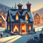 Der Schneewind, der Geschichten brachte Der Schneewind, der Geschichten brachte – Illustration