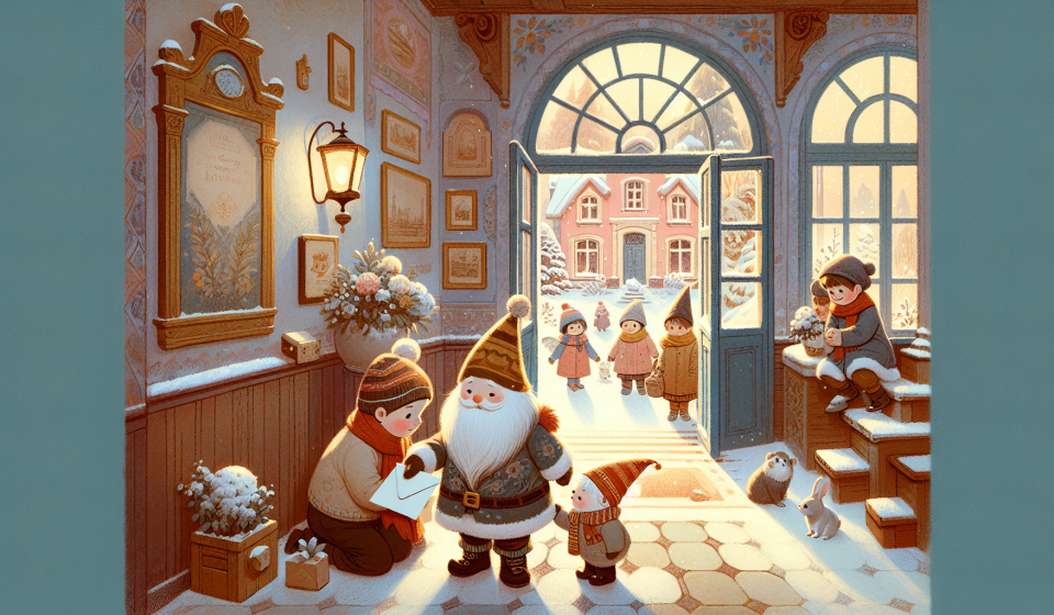 Der Wichtelbrief im Schneeschuh – Illustration