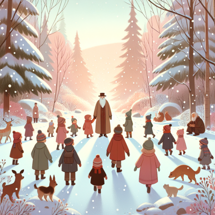 Die geheime Karte des Weihnachtswaldes – Illustration