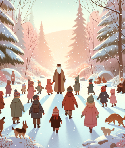 Die geheime Karte des Weihnachtswaldes – Illustration