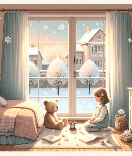 Die leise Glocke im Schneezimmer – Illustration