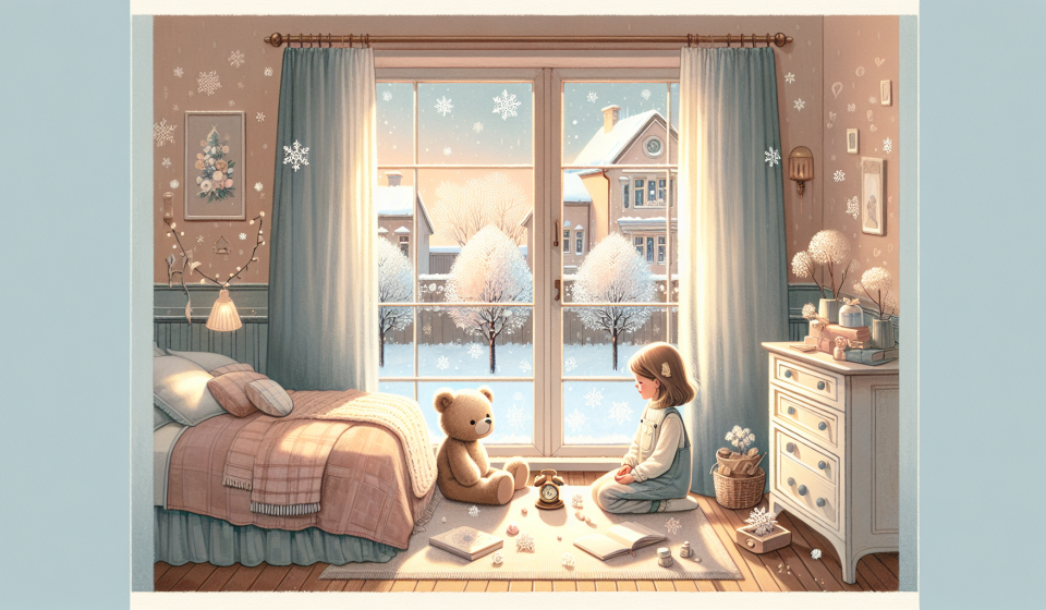 Die leise Glocke im Schneezimmer – Illustration