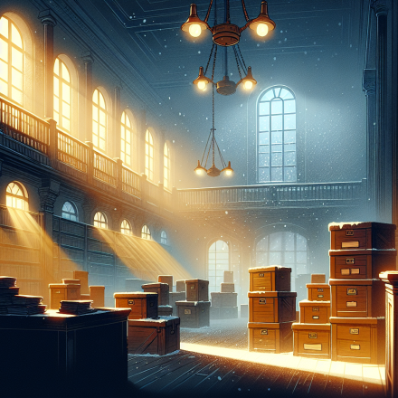 Die letzte Akte im Archivkeller – Illustration