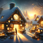 Die Uhrmacherin des ersten Schnees – Illustration