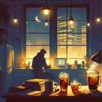 Glühwein in der Teeküche – Illustration