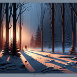 Der letzte Weg im Schnee – Illustration