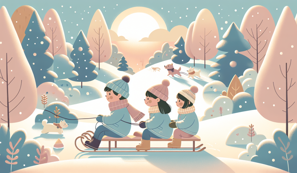 Die Rodelpause – Illustration