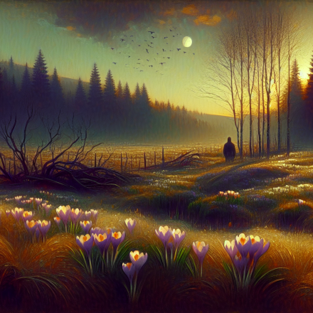 Ein Fall beginnt im Frühling – Illustration