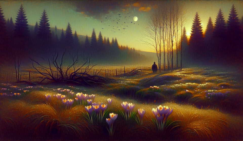 Ein Fall beginnt im Frühling – Illustration