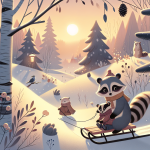 Rudi rutscht vorsichtig – Illustration