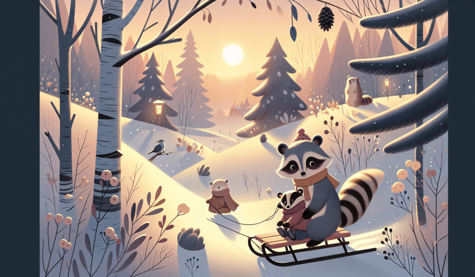 Rudi rutscht vorsichtig – Illustration