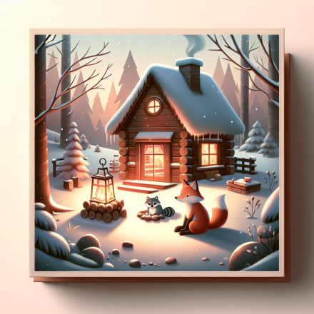 Leise Skispuren – Illustration