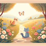 Nala auf dem Frühlingspfad – Illustration