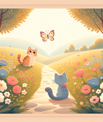 Nala auf dem Frühlingspfad – Illustration