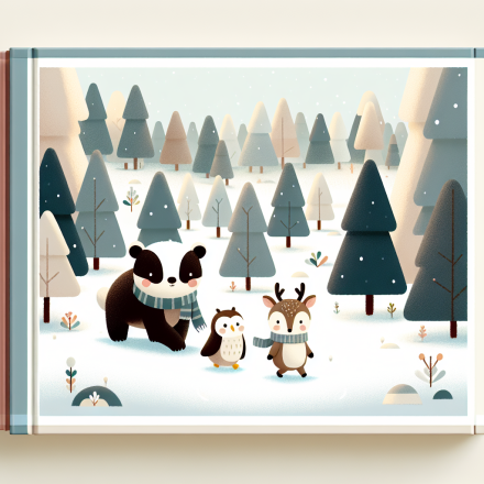 Taro und die stille Winterwanderung – Illustration