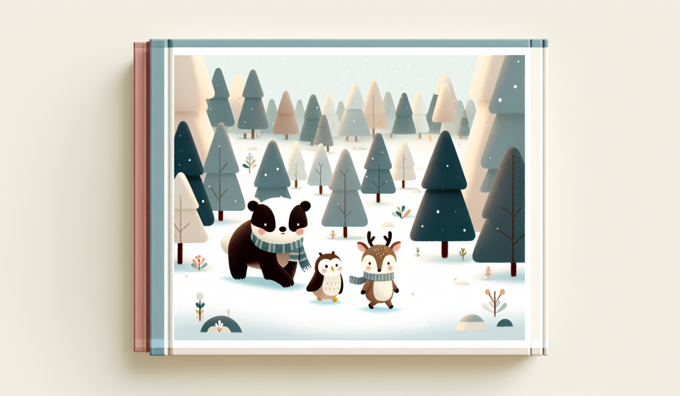 Taro und die stille Winterwanderung – Illustration