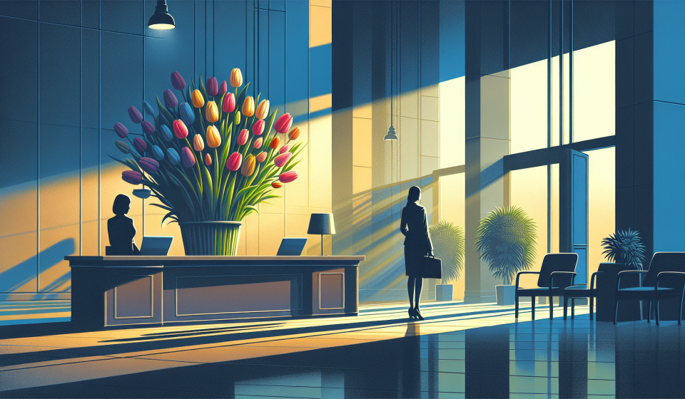 Ein anonymer Strauß sorgt für Gespräche – Illustration