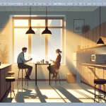 Eine Ablenkung am Fenster führt zu Nähe Eine Ablenkung am Fenster führt zu Nähe – Illustration