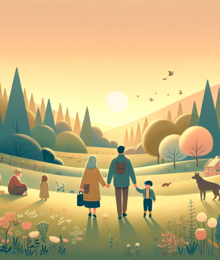 Der Abend, als die Wiese leuchtete – Illustration