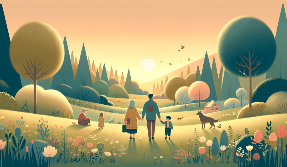 Der Abend, als die Wiese leuchtete – Illustration