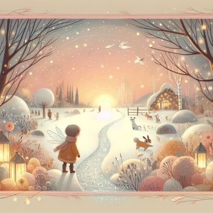 Der Schneetraum am Glattschneeweg – Illustration